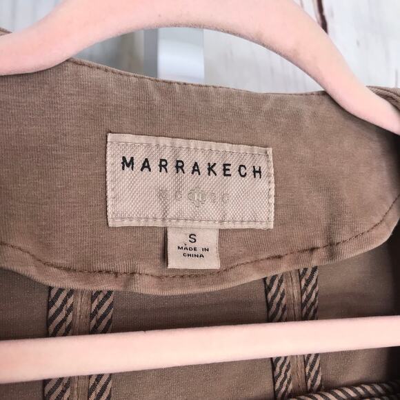 Marrakech corduroy light brown long sleeve front zip jacket - Picture 6 of 7